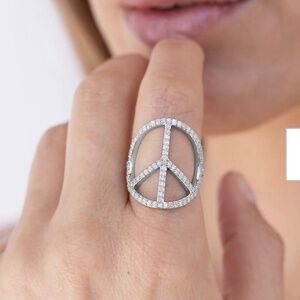 Sheryl Lowe peace ring